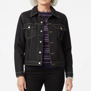 Guess black denim jean jacket